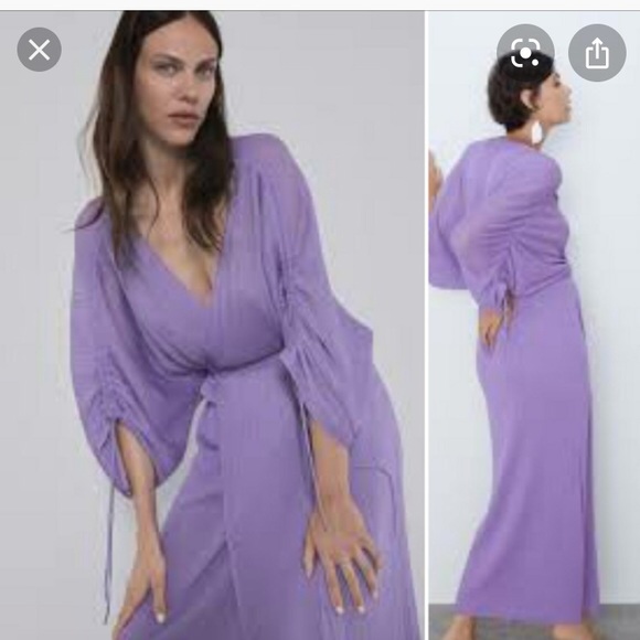 Knit wrap dress - Picture 5 of 9